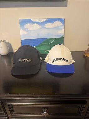 2 LIV Golf Hats - Smash GC & LIV Golf